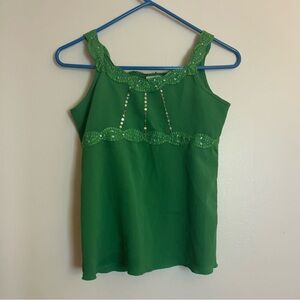 Mary-KateandAshley Green Glitter Tank Top